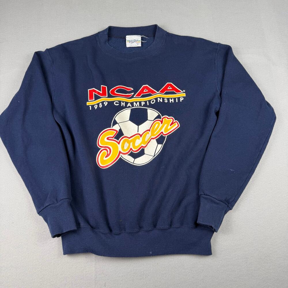 Vintage 1989 NCAA Soccer Championship Crewneck USA L